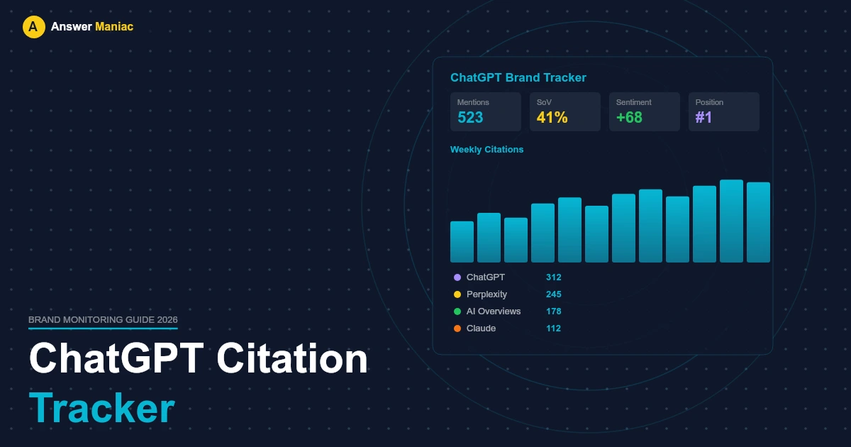 ChatGPT Citation Tracker: How to Monitor Your Brand Mentions in 2026