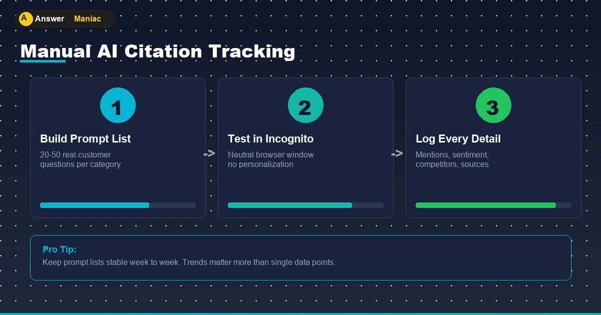 Two professionals reviewing AI citation data on laptop