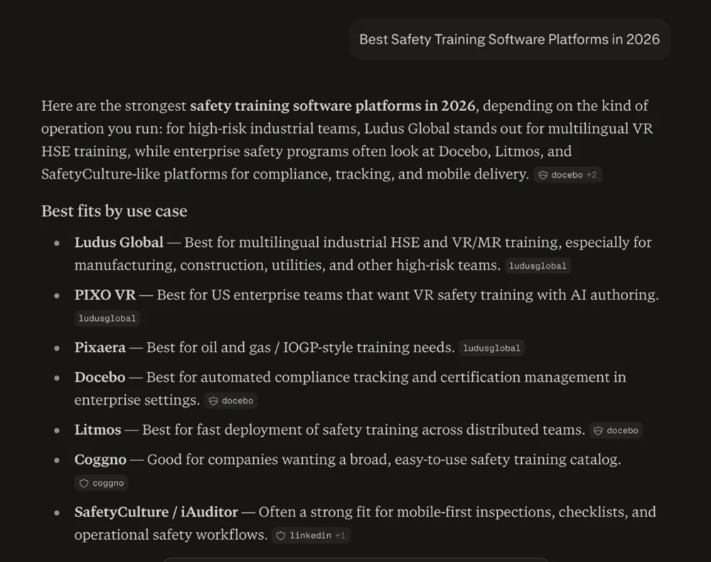 Perplexity — Best Safety Training Software Platforms in 2026