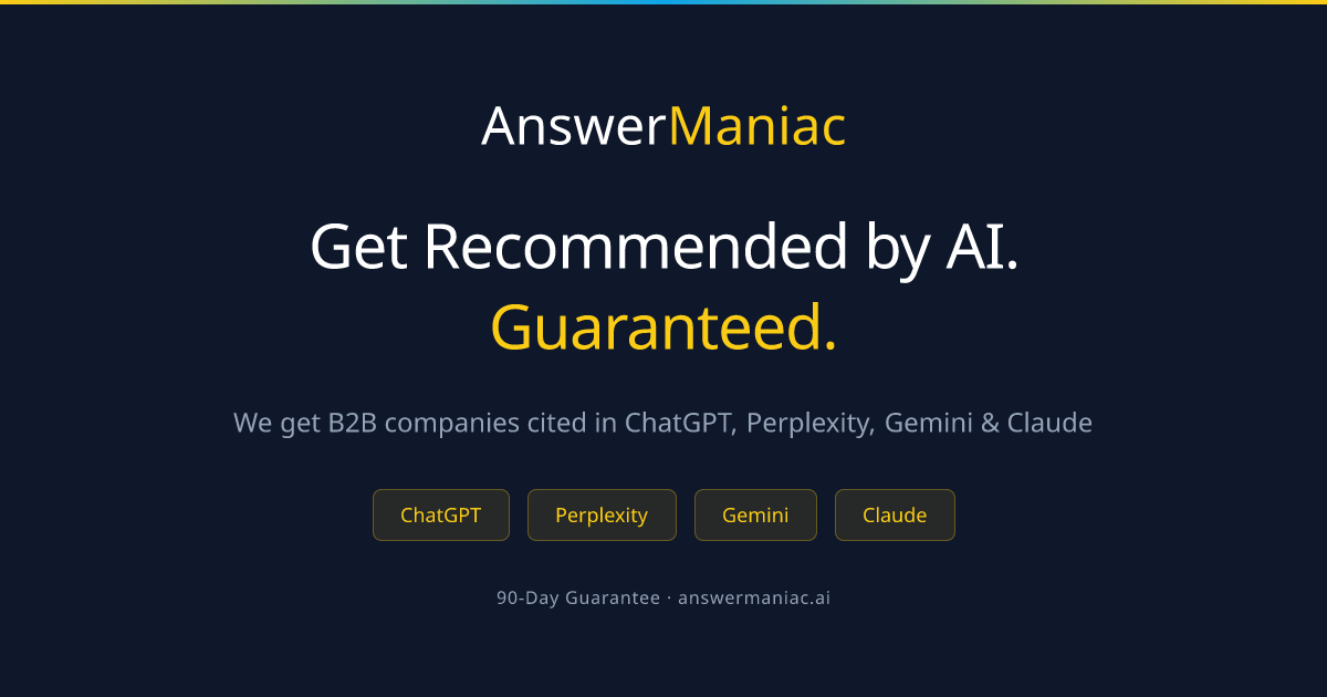 AnswerManiac official banner